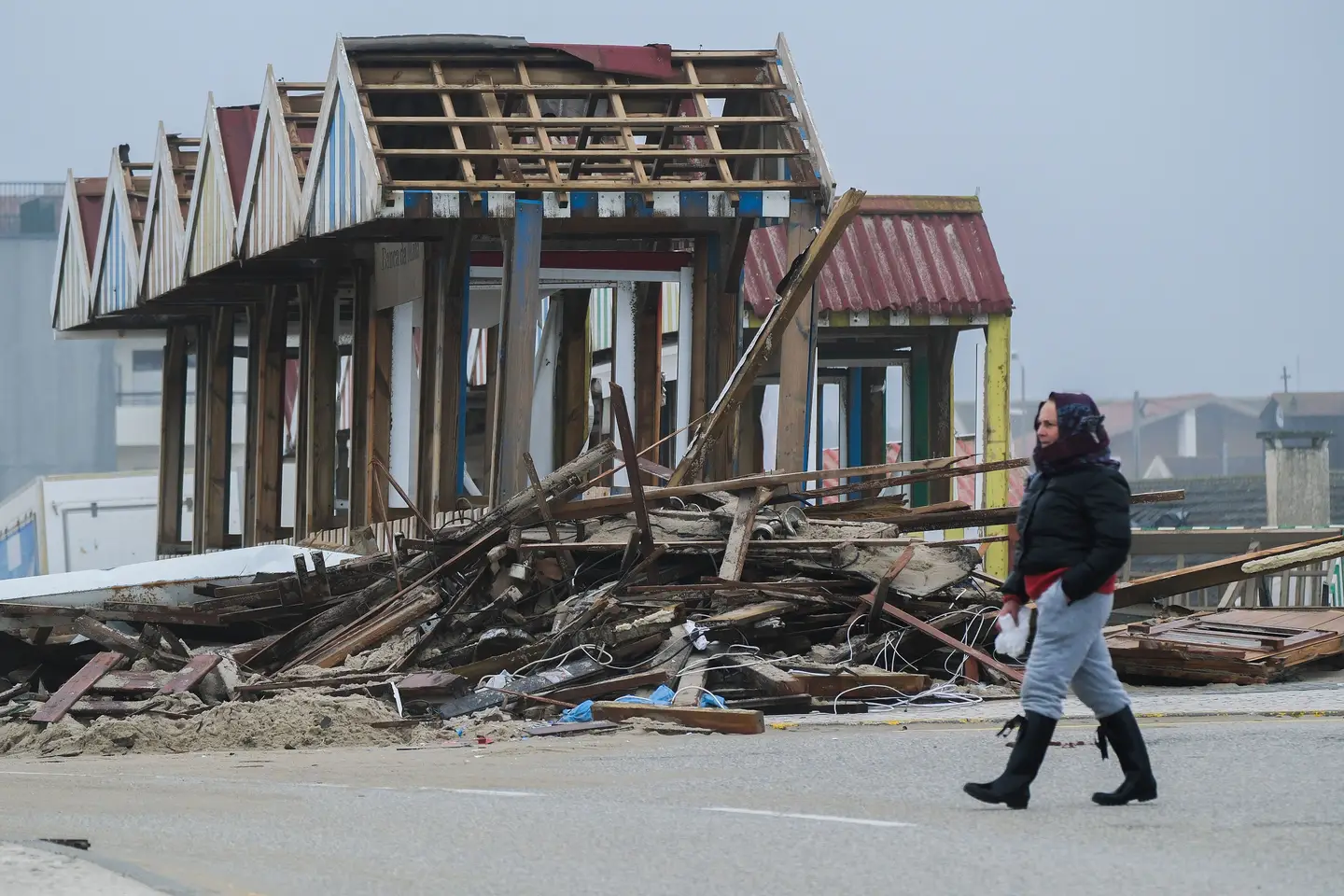 Some of the damages suffered in Leiria. Image: Carlos Barroso/ Lusa