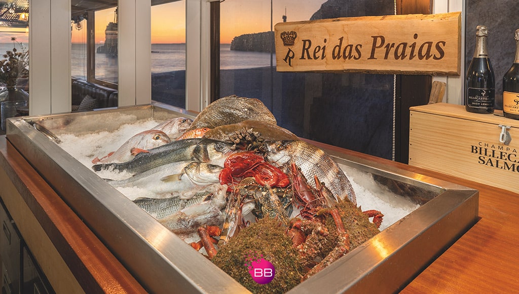 Photo of the fresh fish at Rei das Praias Restaurant
