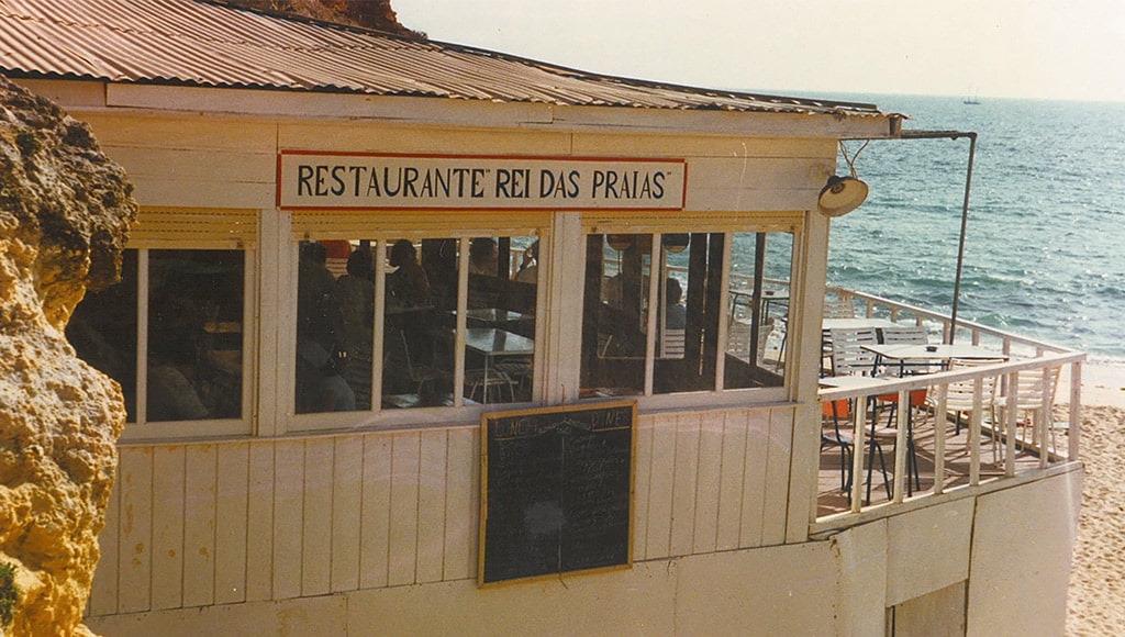 The old restaurante Rei das Praias in the 1980s