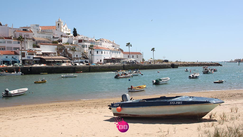 A photo of the small town of Ferragudo, near Lagoa, in the Algarve, Portugal, where the Sovereign Group has an office.