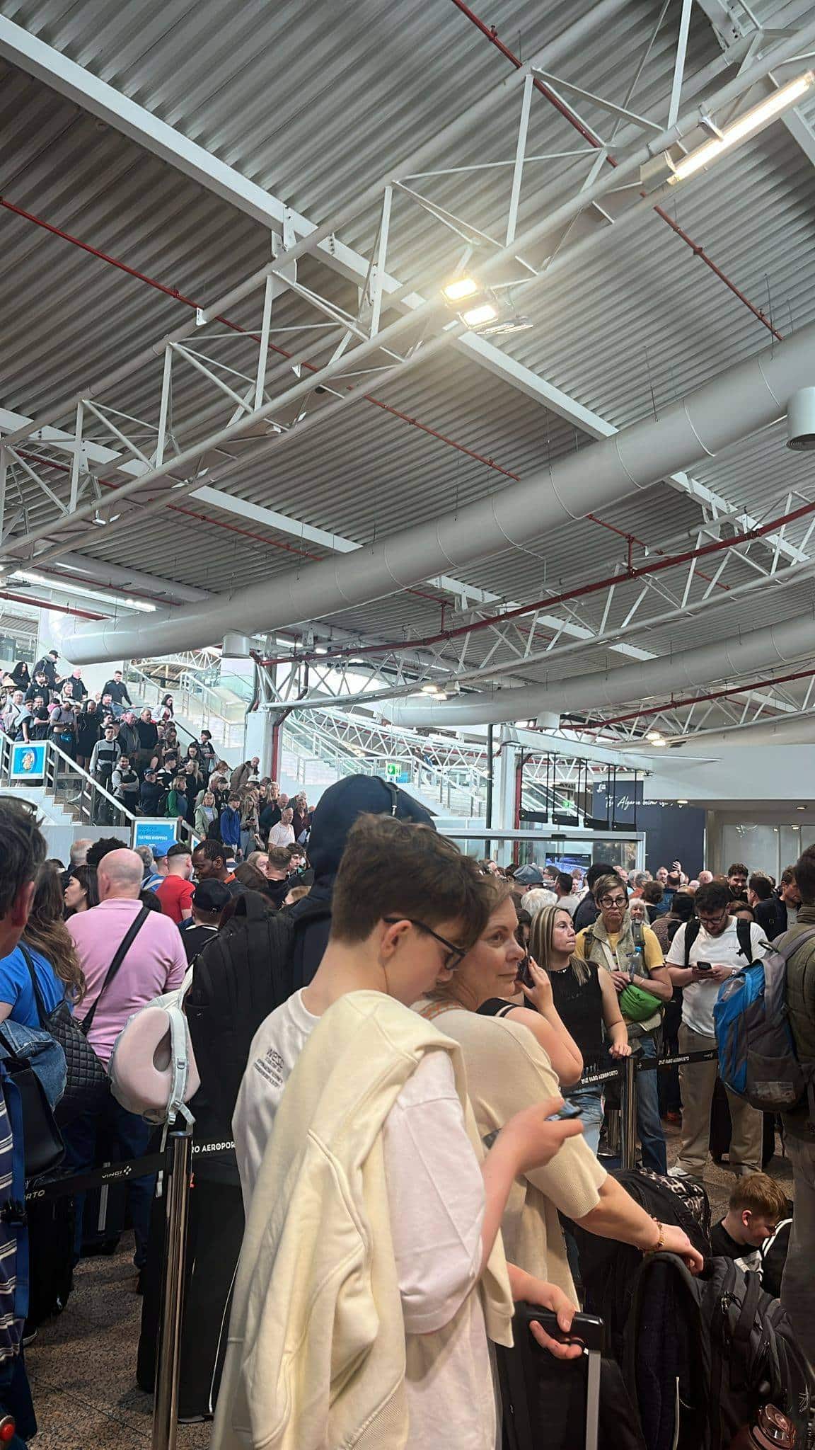 Faro airport today, as uploaded on OnTime Travel's Facebook page