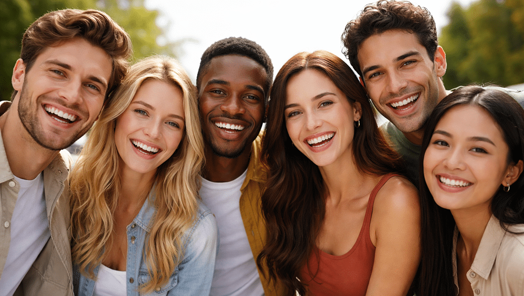 AI ChatGPT- created happy people