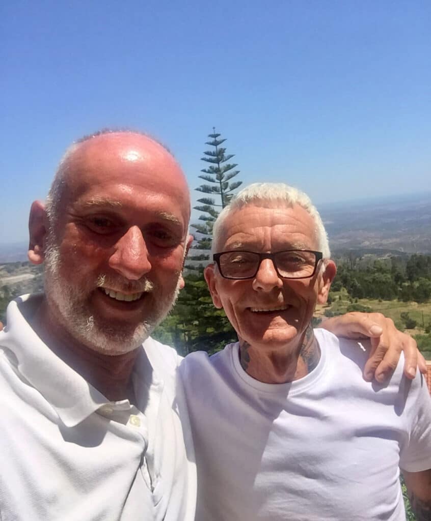 Derek and Trevor (The Fox) on Fóia mountain