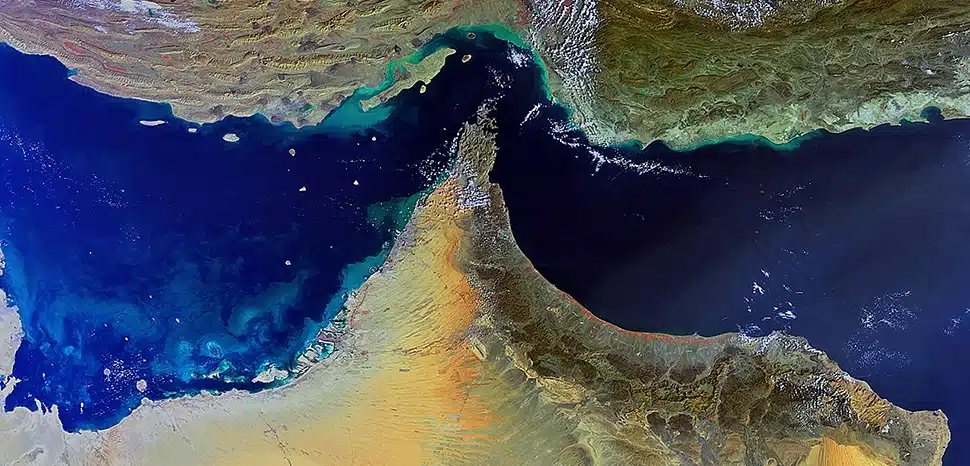 Strait of Hormuz as captured by European Space Agency