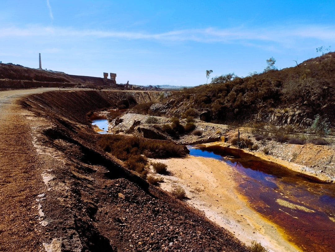 Image of abandoned São Domingos mine, in Alentejo (municipality of Mértola)