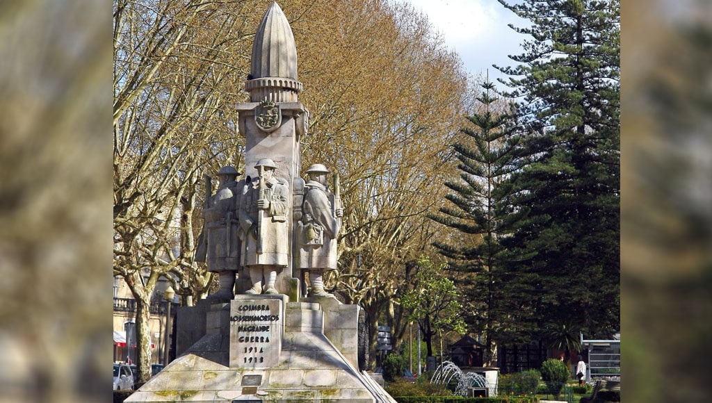 Monument in Coimbra in ‘Tribute to the Fallen of the First World War’