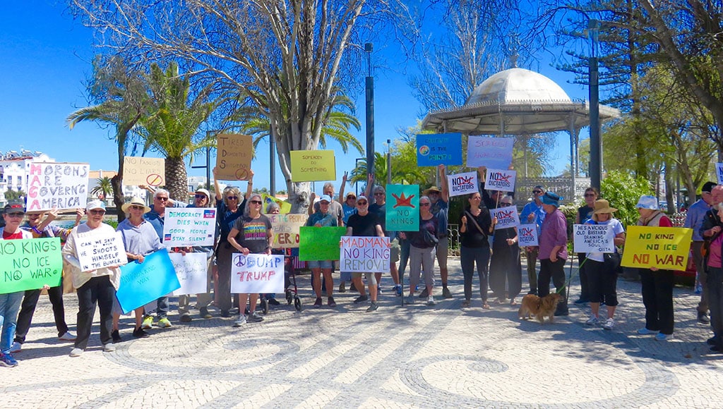 The "No Kings" rally in Tavira