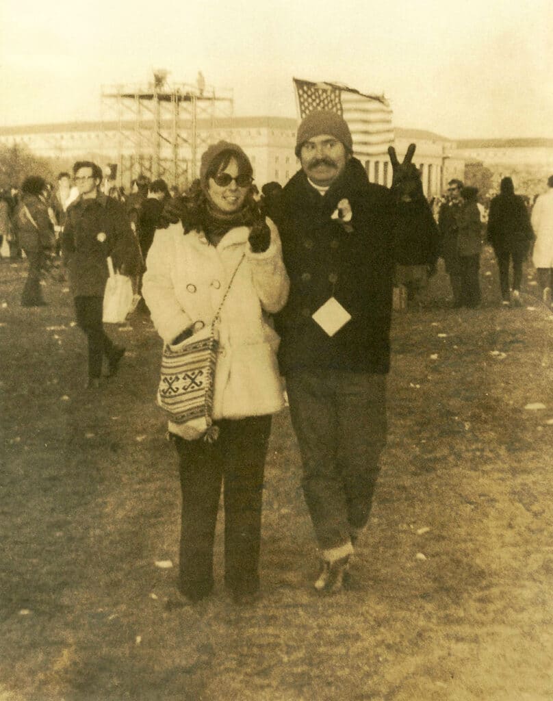 Ol'Pat and his lovely wife at a demonstration in Washington, D.C. way back during the Nixon years