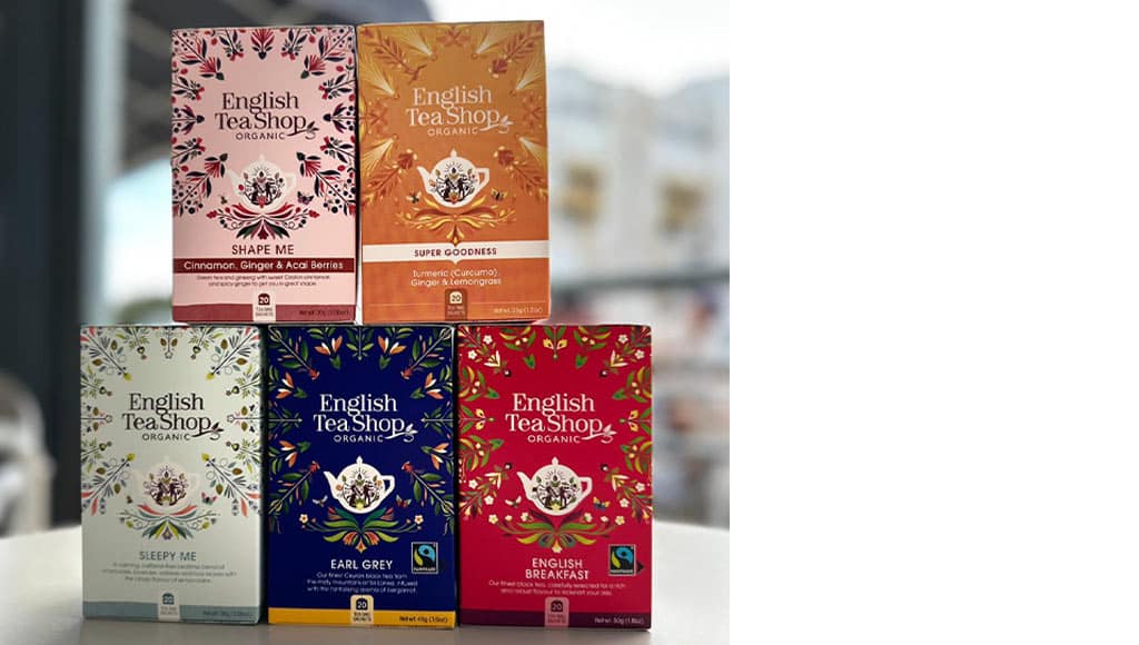 Photo of the several blends of tea by the English Tea Shop Portugal